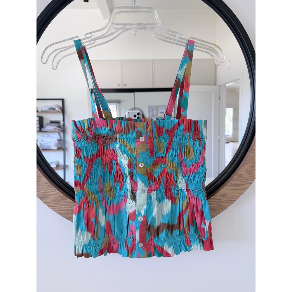 Chufy Ikat Marcia Smocked Top Small